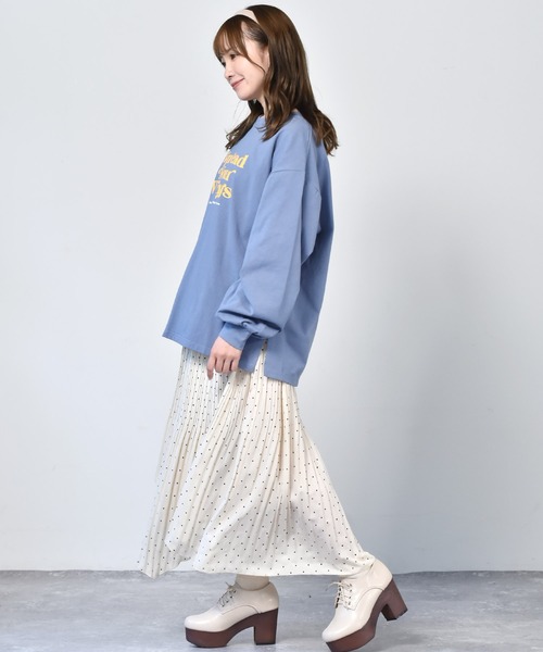 ems excite（エムズエキサイト）の「ロゴロンTEE（Tシャツ/カットソー・レディース・オフホワイト/ピンク/ブルー・FREE）」の10枚目の写真