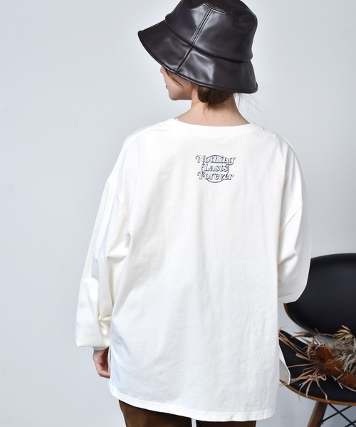 ems excite（エムズエキサイト）の「ロゴロンTEE（Tシャツ/カットソー・レディース・オフホワイト/ピンク/ブルー・FREE）」の16枚目の写真