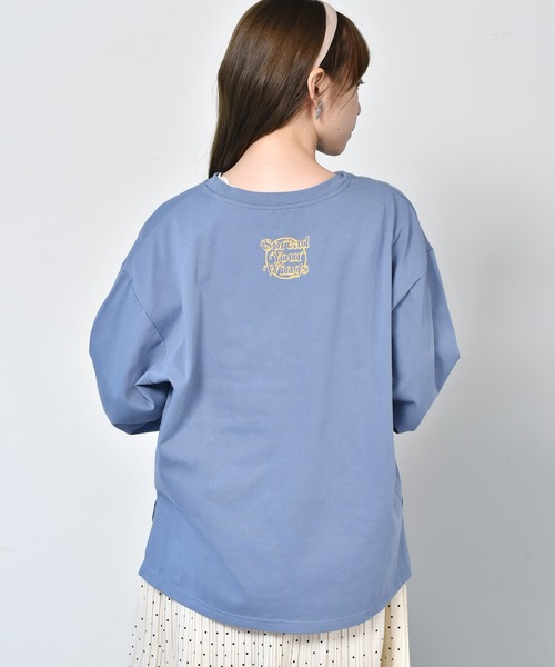 ems excite（エムズエキサイト）の「ロゴロンTEE（Tシャツ/カットソー・レディース・オフホワイト/ピンク/ブルー・FREE）」の19枚目の写真