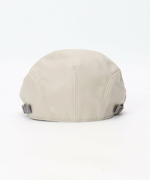 ikka（イッカ）の「フェイクレザーハンチング（ハンチング/ベレー帽・メンズ・グレー/ブラック/ネイビー・FREE）」の7枚目の写真