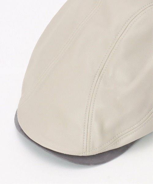 ikka（イッカ）の「フェイクレザーハンチング（ハンチング/ベレー帽・メンズ・グレー/ブラック/ネイビー・FREE）」の9枚目の写真