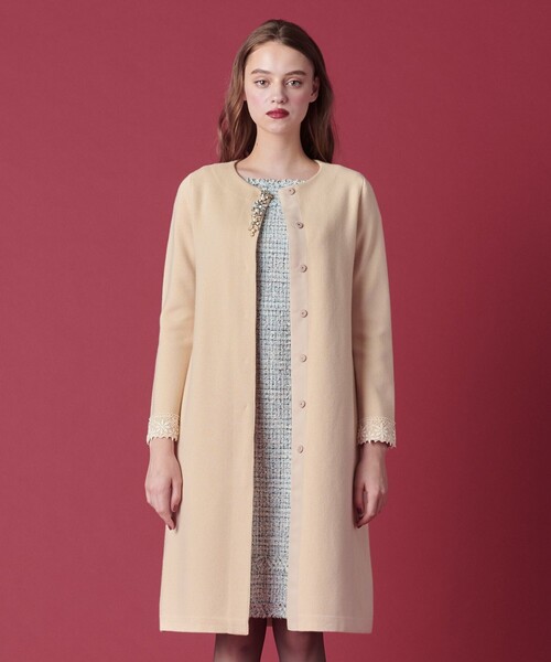 TOCCA(トッカ)の「【洗える!】ALVA KNITCOAT ニットコート(その他アウター・レディース・ベージュ系/ネイビー系・F)」の11枚目の写真