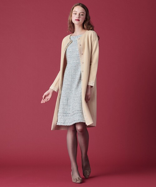 TOCCA(トッカ)の「【洗える!】ALVA KNITCOAT ニットコート(その他アウター・レディース・ベージュ系/ネイビー系・F)」の7枚目の写真