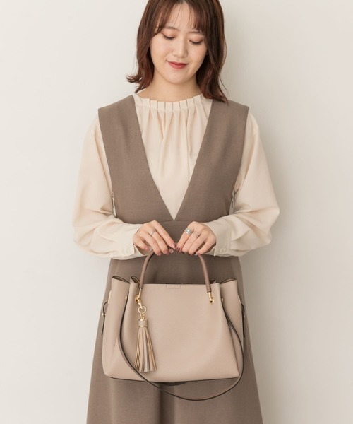 RODE SKO(ロデスコ)の「ワイド4WAYトートバッグ(トートバッグ・レディース・ブラック/グレー系その他/アイボリー/ベージュ/パープル系その他/キャメル/グレー・ONE)」の16枚目の写真