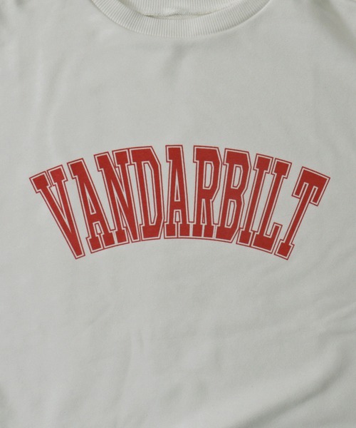 etoll.（エトル）の「裏毛カレッジロゴスウェット mtm（スウェット・レディース・ネイビー/オフホワイト/オートミール・FREE）」の7枚目の写真