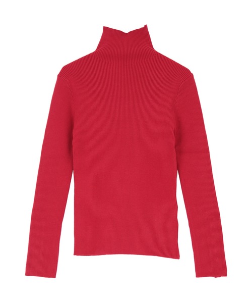 titivate(ティティベイト)の「ハイネックリブトップス(ニット/セーター・レディース・アイボリー/オリーブ/レッド/モカ/ブラック/ライトブルー/杢グレー・M)」の12枚目の写真