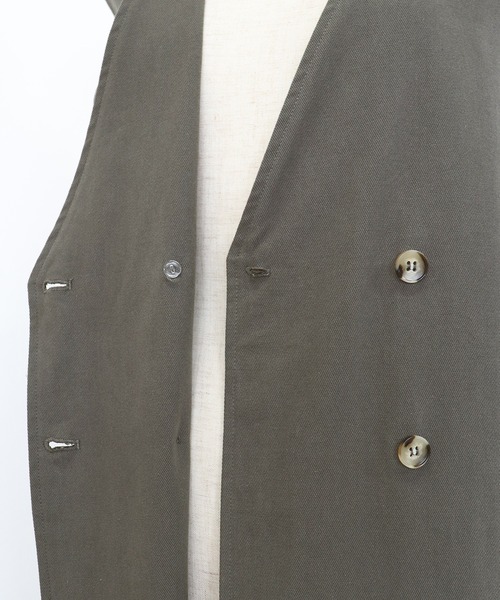 BLUEEAST(ブルーイースト)の「ダブルボタンジャンスカ 2WAYジレワンピース(ジャンパースカート・レディース・チャコールグレー/ブラック/キャメル/ブラウン系/ブラック系/ライトカーキ/ベージュ・MEDIUM)」の17枚目の写真