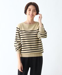 DRESKIP | 袖口フェイクパ－ル付きボリュームスリーブニット(ニット/セーター)