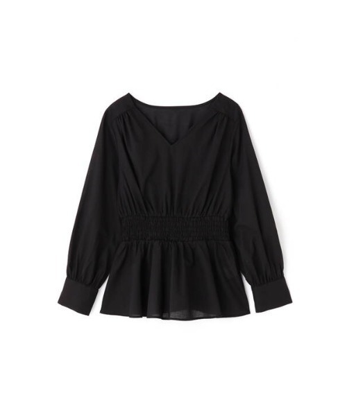 N.（N. Natural Beauty Basic）（エヌエヌナチュラルビューティーベーシック）の「【追加生産】◆コットンシャーリングペプラムブラウス（シャツ/ブラウス・レディース・ブラック/モカ/グリーン・MEDIUM）」の21枚目の写真