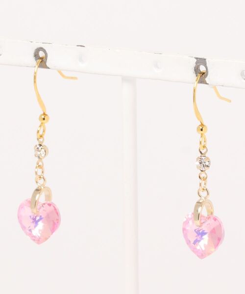 tone(トーン)の「【LoveAmooN】lightroseaurora heart(MA)(ピアス(両耳用)・レディース・ゴールド・FREE)」の4枚目の写真