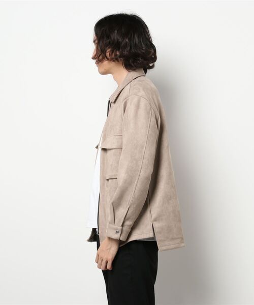 semantic design（セマンティックデザイン）の「セマンティックデザイン/semantic design ストレッチ フェイクスエード CPOアウター（その他アウター・メンズ・ベージュ/アイボリー・MEDIUM/LARGE/X-LARGE/S）」の3枚目の写真