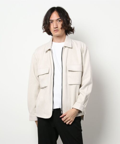 semantic design（セマンティックデザイン）の「セマンティックデザイン/semantic design ストレッチ フェイクスエード CPOアウター（その他アウター・メンズ・ベージュ/アイボリー・MEDIUM/LARGE/X-LARGE/S）」の8枚目の写真
