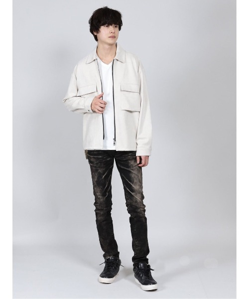 semantic design（セマンティックデザイン）の「セマンティックデザイン/semantic design ストレッチ フェイクスエード CPOアウター（その他アウター・メンズ・ベージュ/アイボリー・MEDIUM/LARGE/X-LARGE/S）」の14枚目の写真