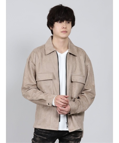 semantic design（セマンティックデザイン）の「セマンティックデザイン/semantic design ストレッチ フェイクスエード CPOアウター（その他アウター・メンズ・ベージュ/アイボリー・MEDIUM/LARGE/X-LARGE/S）」の15枚目の写真