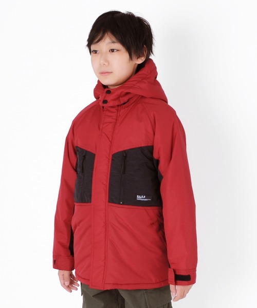 GLAZOS（グラソス）の「ポリエステルリップ ・中綿ジャケット（ブルゾン・キッズ・ブラック/レッド/マルチ・130cm/140cm/150cm/160cm/170cm）」の6枚目の写真