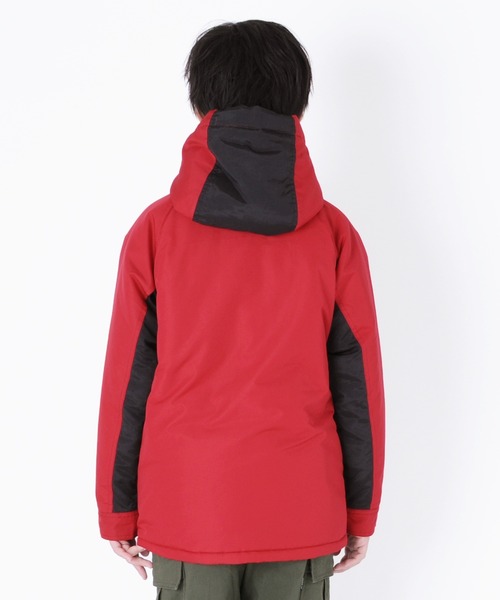 GLAZOS（グラソス）の「ポリエステルリップ ・中綿ジャケット（ブルゾン・キッズ・ブラック/レッド/マルチ・130cm/140cm/150cm/160cm/170cm）」の7枚目の写真