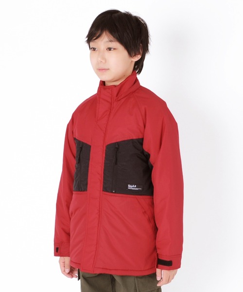 GLAZOS（グラソス）の「ポリエステルリップ ・中綿ジャケット（ブルゾン・キッズ・ブラック/レッド/マルチ・130cm/140cm/150cm/160cm/170cm）」の9枚目の写真