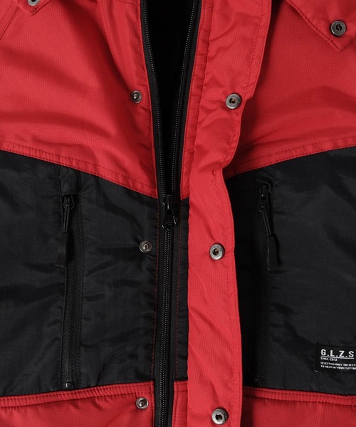 GLAZOS（グラソス）の「ポリエステルリップ ・中綿ジャケット（ブルゾン・キッズ・ブラック/レッド/マルチ・130cm/140cm/150cm/160cm/170cm）」の15枚目の写真