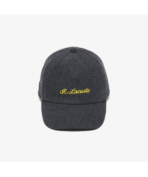 LACOSTE（ラコステ）の「メルトンシグネチャーキャップ（キャップ・メンズ・ブラック/チャコール・FREE）」の5枚目の写真