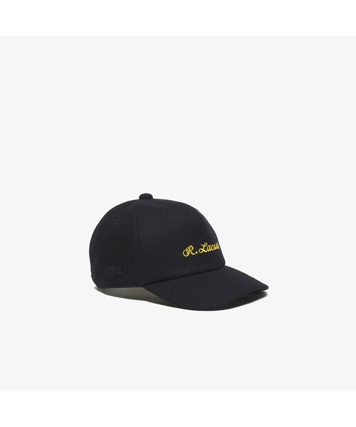 LACOSTE（ラコステ）の「メルトンシグネチャーキャップ（キャップ・メンズ・ブラック/チャコール・FREE）」の3枚目の写真