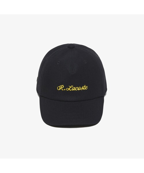 LACOSTE（ラコステ）の「メルトンシグネチャーキャップ（キャップ・メンズ・ブラック/チャコール・FREE）」の7枚目の写真