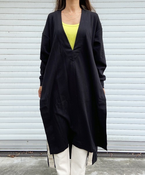 Vネックスリットロングカットソー（Tシャツ/カットソー）｜esutoreja（エストレジャ）