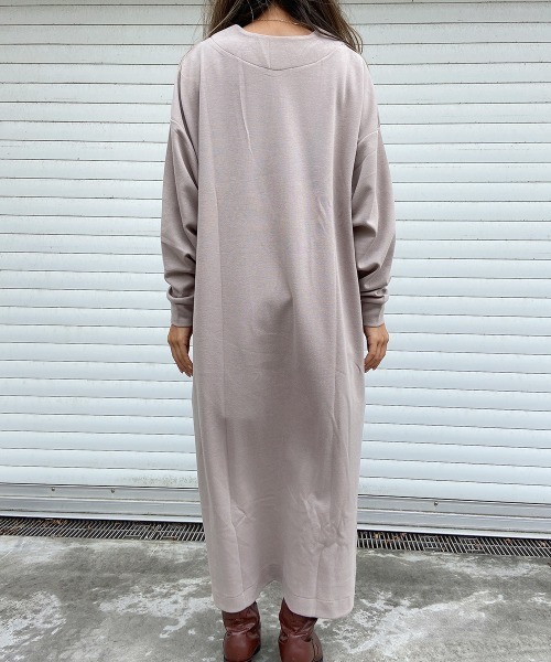 Vネックスリットロングカットソー（Tシャツ/カットソー）｜esutoreja（エストレジャ）