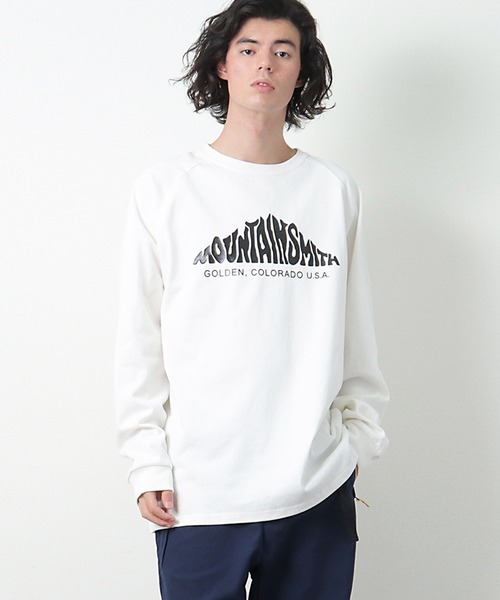 MOUNTAIN SMITH（マウンテンスミス）の「【 MOUNTAIN SMITH / マウンテンスミス 】ピグメントダイ 長袖 Tシャツ  ロンT（Tシャツ/カットソー・メンズ・ホワイト/ブラック/ベージュ・M/L/XL）」の2枚目の写真