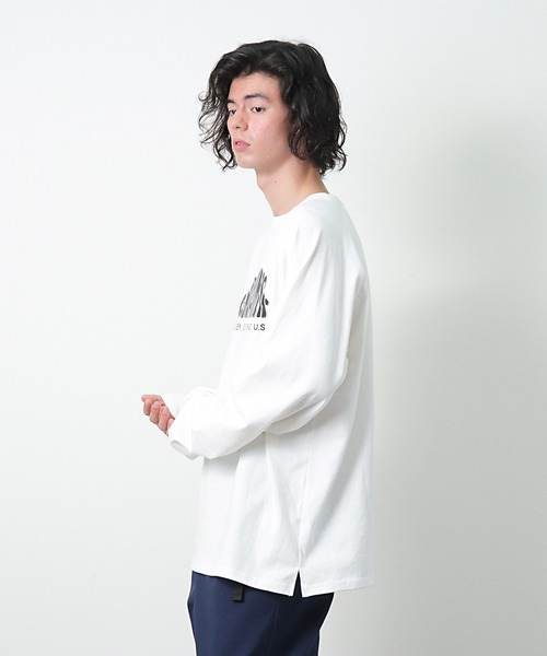 MOUNTAIN SMITH（マウンテンスミス）の「【 MOUNTAIN SMITH / マウンテンスミス 】ピグメントダイ 長袖 Tシャツ  ロンT（Tシャツ/カットソー・メンズ・ホワイト/ブラック/ベージュ・M/L/XL）」の10枚目の写真