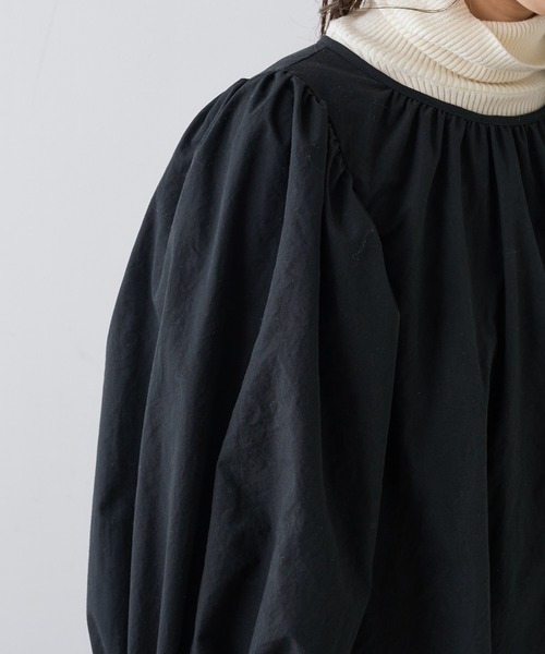 natural couture（ナチュラルクチュール）の「【WEB限定】ボリュームスリーブワンピース（ワンピース・レディース・ベージュ/ピンク/ブラック・FREE）」の22枚目の写真