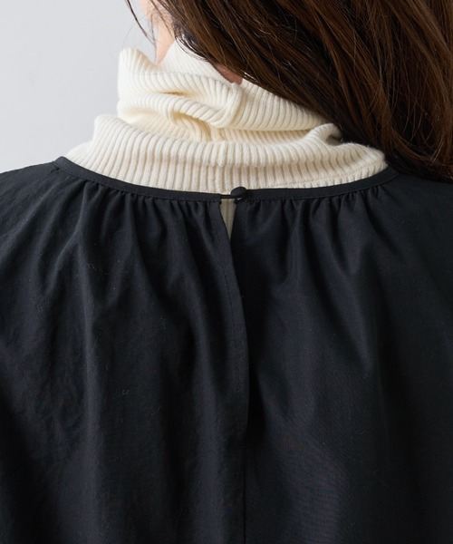 natural couture（ナチュラルクチュール）の「【WEB限定】ボリュームスリーブワンピース（ワンピース・レディース・ベージュ/ピンク/ブラック・FREE）」の20枚目の写真