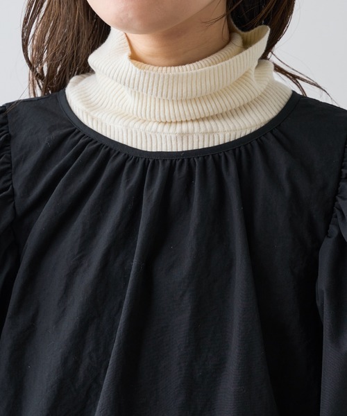 natural couture（ナチュラルクチュール）の「【WEB限定】ボリュームスリーブワンピース（ワンピース・レディース・ベージュ/ピンク/ブラック・FREE）」の21枚目の写真