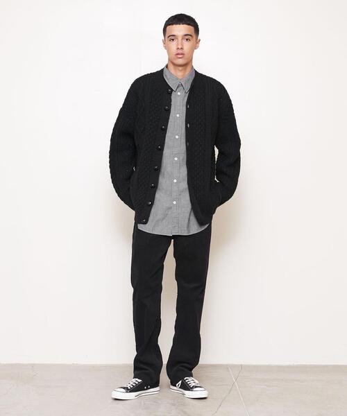 UNITED ARROWS & SONS(ユナイテッドアローズアンドサンズ)の「<UNITED ARROWS & SONS> CABLE CARDIGAN/カーディガン(カーディガン/ボレロ・メンズ・パープル/ブラック・S/M/L)」の15枚目の写真