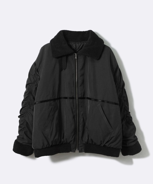 one way（ワンウェイ）の「【oneway Jeans】ベルテッドボアMA-1（MA-1・レディース・ブラック/ダークグリーン・FREE）」の17枚目の写真