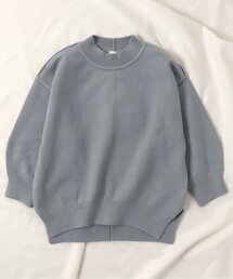 apres les cours | スウェットライクニット_ウォッシャブル(ニット/セーター)