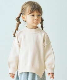 apres les cours | スウェットライクニット_ウォッシャブル(ニット/セーター)