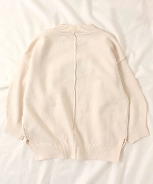 apres les cours（アプレレクール）の「スウェットライクニット_ウォッシャブル（ニット/セーター・キッズ・ピンク/カーキ/オレンジ/アイボリー/ブルー/ベージュ・80/110/90/140/100/120/130）」の15枚目の写真