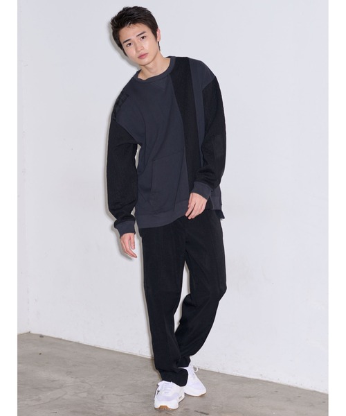 COTORICA(コトリカ)の「バック切替ワイドテーパードパンツ(その他パンツ・メンズ・ブラウン/ブラック/グレー・LARGE/MEDIUM)」の20枚目の写真