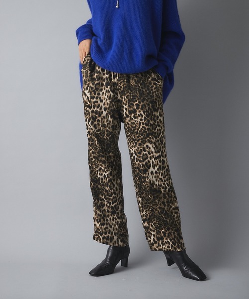 RIVE DROITE（リヴドロワ）の「独特な魅力を放つ柄パンツ　レオパードドロストパンツ（その他パンツ・レディース・ベージュ・FREE）」の2枚目の写真