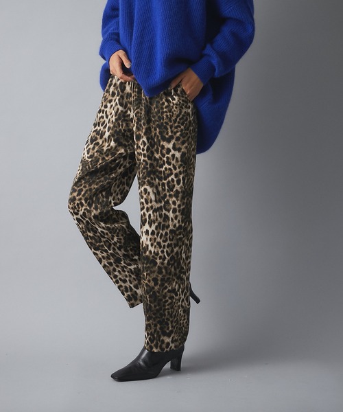 RIVE DROITE（リヴドロワ）の「独特な魅力を放つ柄パンツ　レオパードドロストパンツ（その他パンツ・レディース・ベージュ・FREE）」の3枚目の写真
