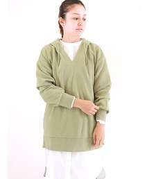 Lugnoncure | 変形裏毛スキッパーパーカー(パーカー)