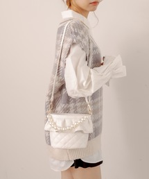 OLIVE des OLIVE | パールハンドルフリルバッグ(ショルダーバッグ)