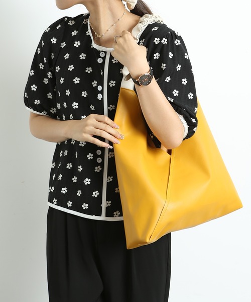 TABI PAL(タビパル)の「【TABI PAL】インナーポーチ付き トートバッグ(トートバッグ・レディース・ブラック/ブラウン/マスタード/グリーン/アイボリー・FREE)」の18枚目の写真