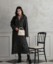 ANDGEEBEE | ウールツィードロングコート(ダウンジャケット/コート)