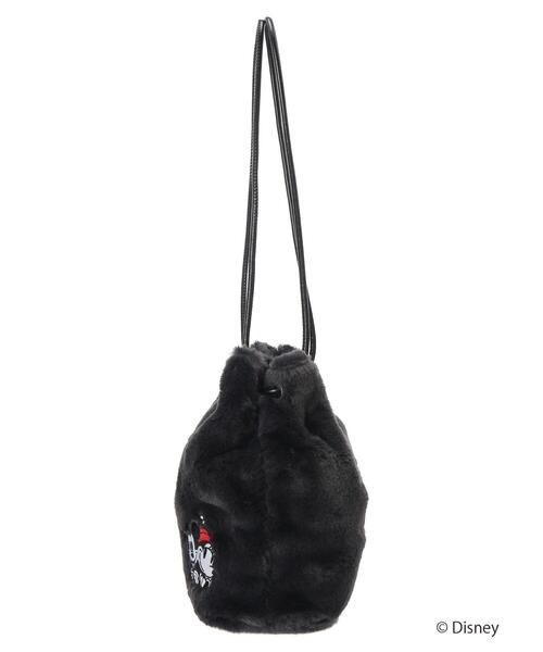 Disney（ディズニー）の「ファー巾着バッグ/Disney（ショルダーバッグ・レディース・カーキ/グレー・FREE）」の6枚目の写真