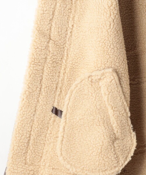 FREAK'S STORE（フリークスストア）の「【WEB限定】ALPHA/アルファ　WB-3 FAKE MOUTON/B-3フェイクムートン（ムートンコート・レディース・ブラック/ベージュ/ブラウン/オフホワイト・SMALL/MEDIUM）」の9枚目の写真