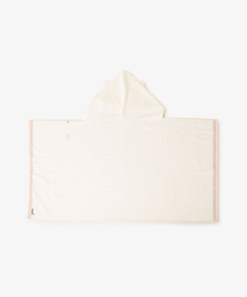 Afternoon Tea（アフタヌーンティー）の「レインボーフード付きバスタオル（おくるみ・キッズ・グリーン/アイボリー・ONE SIZE）」の10枚目の写真