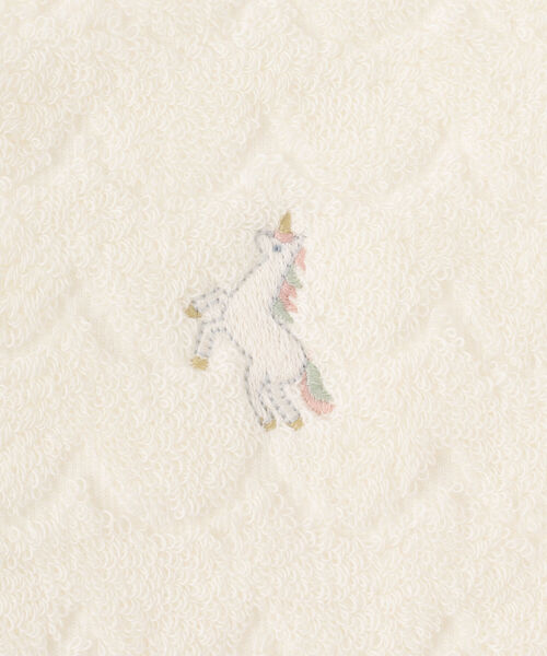 Afternoon Tea（アフタヌーンティー）の「レインボーフード付きバスタオル（おくるみ・キッズ・グリーン/アイボリー・ONE SIZE）」の13枚目の写真