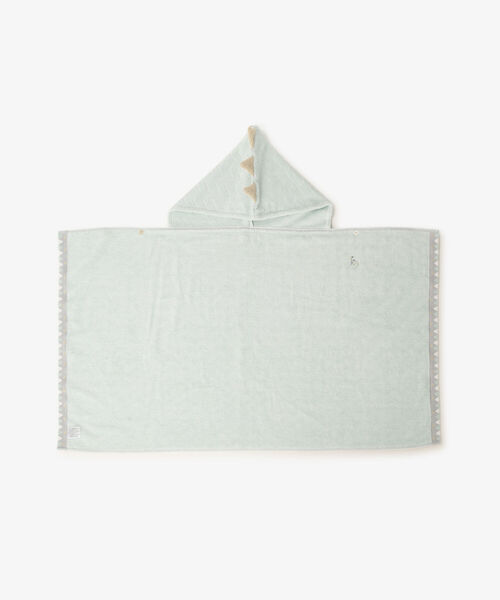 Afternoon Tea（アフタヌーンティー）の「レインボーフード付きバスタオル（おくるみ・キッズ・グリーン/アイボリー・ONE SIZE）」の9枚目の写真