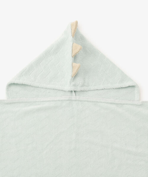 Afternoon Tea（アフタヌーンティー）の「レインボーフード付きバスタオル（おくるみ・キッズ・グリーン/アイボリー・ONE SIZE）」の12枚目の写真
